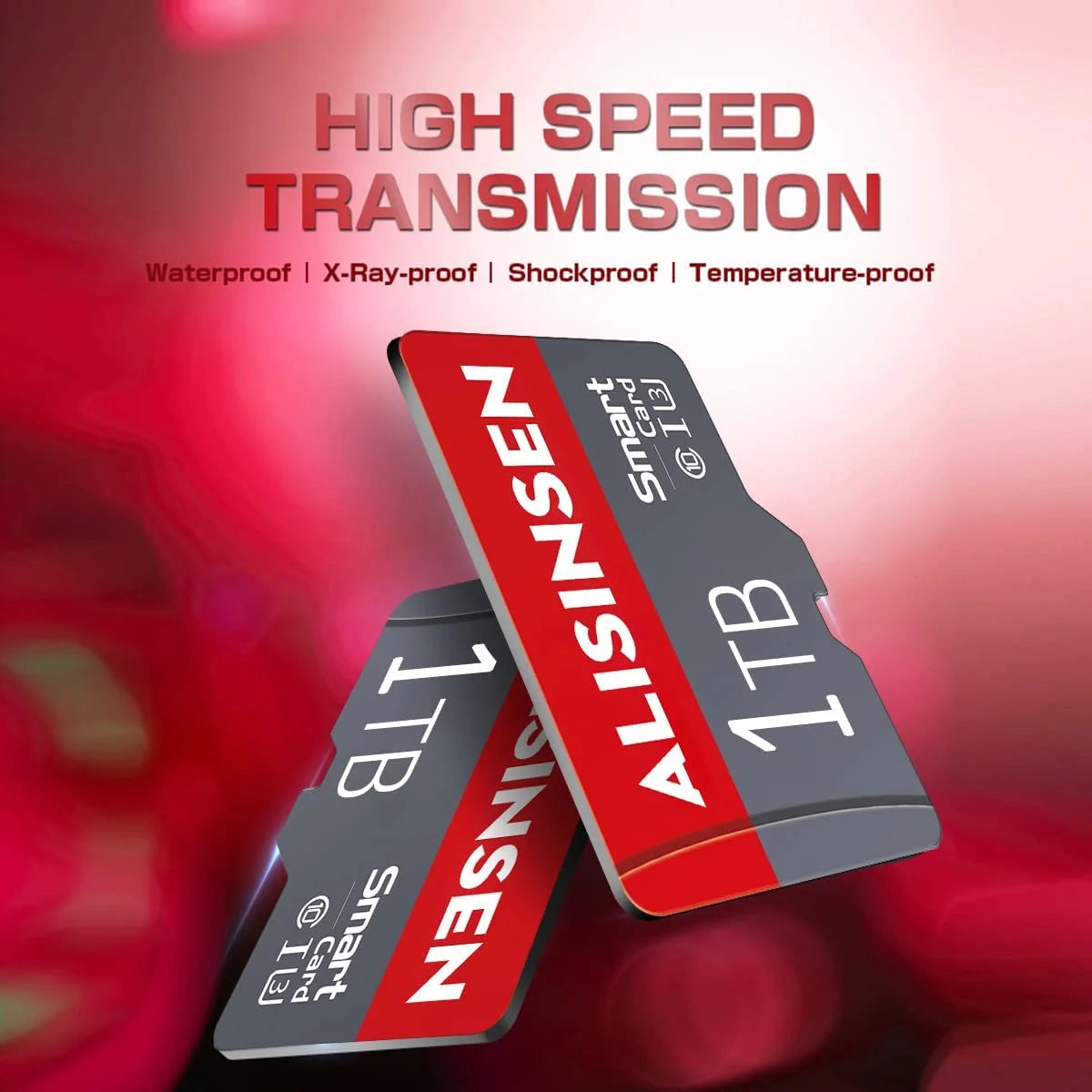 1TB Micro SD Card,Memory Card for Cellphone Surveillance Camera Tachograph Tablet High Speed Class 10 TF Card 1TB Micro Memory SD Card with SD Card Adapter